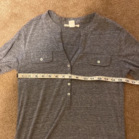 ❤️ 2 for $10 Gray 3/4 Sleeve Shirt - Picture 4 of 8